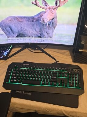 Blackweb Keyboard And MousePad